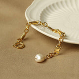 Wellness Accessories: Simple Chunky Chain Bracelet Elegant Trendy Fashion Jewelry for Women Gifts