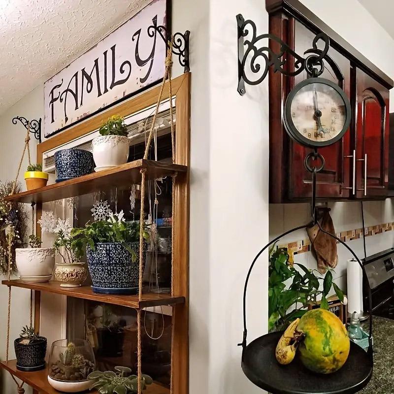 Pots, Planters & Accessories: Hanging Plant Holder Iron Hooks Outdoor Planter Hanger Garden Decoration Hooks