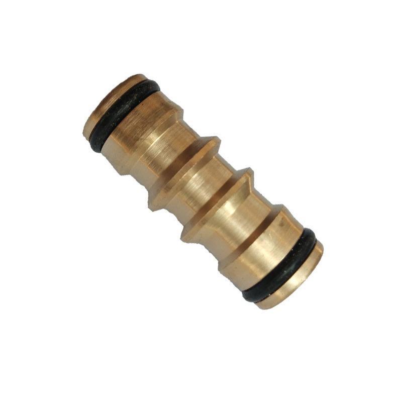 Garden Hoses: Brass Garden Hose Connector Fitting Double End Quick Joiner for 12mm Pipe Repair