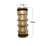 Garden Hoses: Brass Garden Hose Connector Fitting Double End Quick Joiner for 12mm Pipe Repair