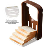 Kitchen Utensils: Foldable Bread Slicer Cutting Guide for Loaf Toast Adjustable Thickness