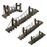 Aquarium Decor: Resin Bridge Aquarium Decoration Fish Tank Accessories Shrimp Tortoise Climbing - Suspension Bridge-L