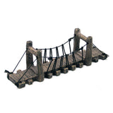 Aquarium Decor: Resin Bridge Aquarium Decoration Fish Tank Accessories Shrimp Tortoise Climbing - Suspension Bridge-L