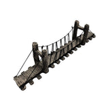 Aquarium Decor: Resin Bridge Aquarium Decoration Fish Tank Accessories Shrimp Tortoise Climbing - Suspension Bridge-L
