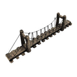 Aquarium Decor: Resin Bridge Aquarium Decoration Fish Tank Accessories Shrimp Tortoise Climbing - Suspension Bridge-L