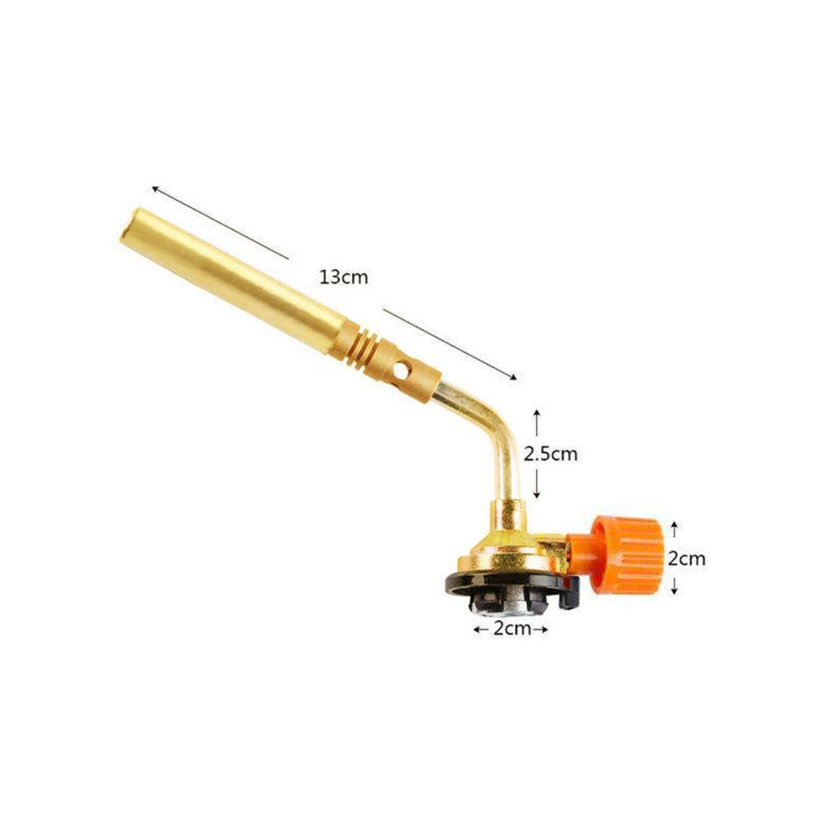 Butane Gas Torch Head with Adjustable Flame for Kitchen, BBQ and Camping - 1 Pc