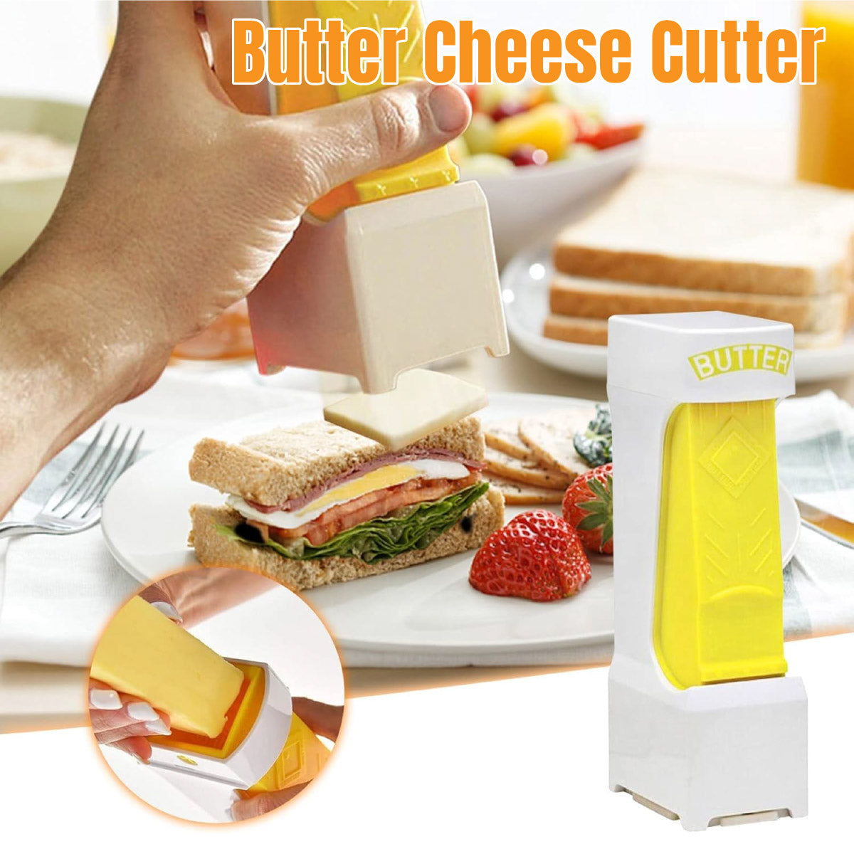 Kitchen Utensils: Butter Cutter Butter Slicer Cheese Slicer Cheese Divider Stainless Steel Home