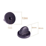 Men's Accessories: 50PCS Black Butterfly Pin Backs Plastic Locking Caps for Badges Lapel Pins Brooches
