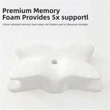 Cushions & Throws: Memory Foam Butterfly Pillow Neck Support Slow Rebound Cervical Pillow - Dark Grey