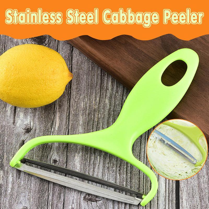 Cutters: Stainless Steel Cabbage Peeler Wide Blade Vegetable Shredder with Ergonomic Handle