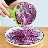 Cutters: Stainless Steel Cabbage Peeler Wide Blade Vegetable Shredder with Ergonomic Handle