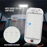 2Pcs 12V 48Led Truck Car Ute Caravan Interior Roof Ceiling Dome Light Cabin Lamp