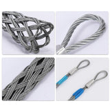 Hand Tools: Stainless Steel Cable Pulling Sock Wire Grip Tool for NBN Telstra Ducting 6 Sizes - Green(12-15MM)