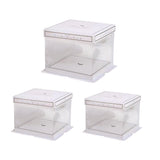 10PCS Clear Cake Box Treat Display Portable Packaging Food Safe PET Birthday - 6inch