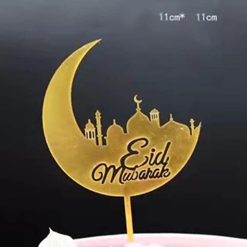 Party Supplies: Happy Birthday Acrylic Cake Topper Cake Decoration Golden Silver Party - Red-Heart