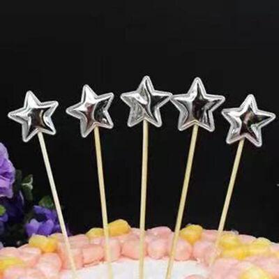 Party Supplies: Happy Birthday Acrylic Cake Topper Cake Decoration Golden Silver Party - Rose Red-Crown