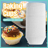 Bakeware & Accessories: Patty Pans Muffin Cases Choc 600/Pk Cake Boards Cupcake Liners Boxes Baking Cups - 600PCS-4CM