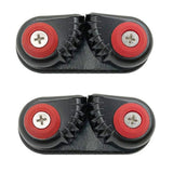 Boating Accessories: Rope Clamp Set 2PCS Aluminum Alloy Black Clip Plate Sailboat Kayak Canoe Outdoor