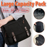 Men's Accessories: Canvas Messenger Shoulder Bag Large Capacity Crossbody Travel Work Handbag