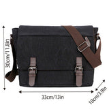 Men's Accessories: Canvas Messenger Shoulder Bag Large Capacity Crossbody Travel Work Handbag