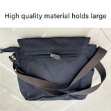 Men's Accessories: Canvas Messenger Shoulder Bag Large Capacity Crossbody Travel Work Handbag
