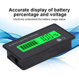 Automotive Gauges: Lcd 12V-48V Battery Capacity Indicator Voltage Voltmeter Monitor Meter Caravan