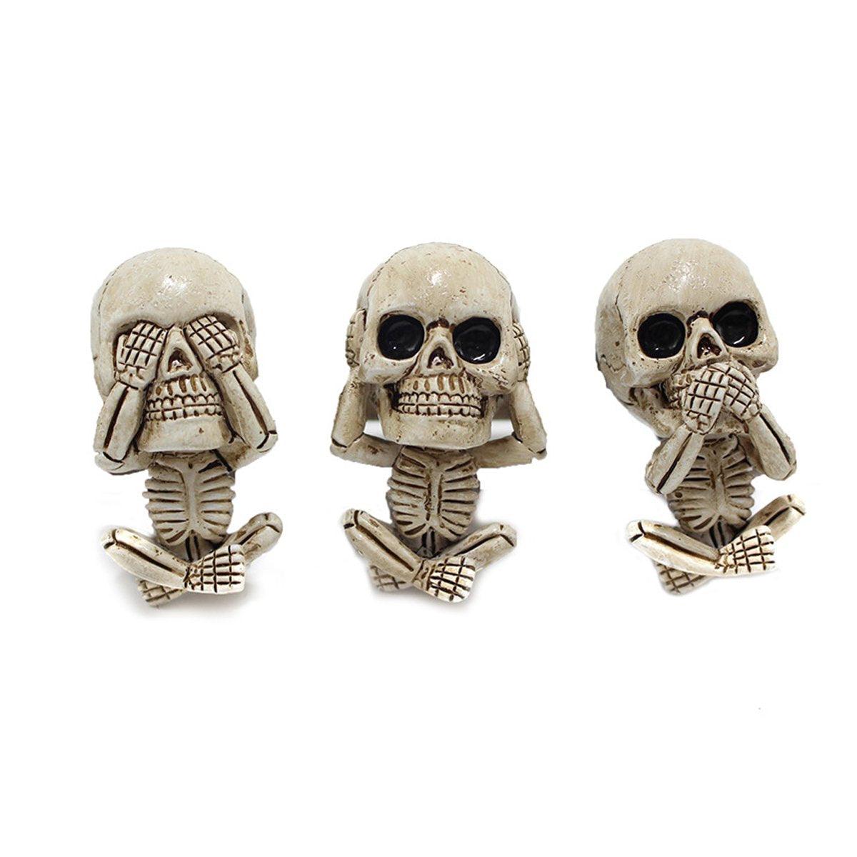 Automotive Decor: 3pcs Ghost Head Car Decoration Accessories Halloween Ornament Vehicle Interior