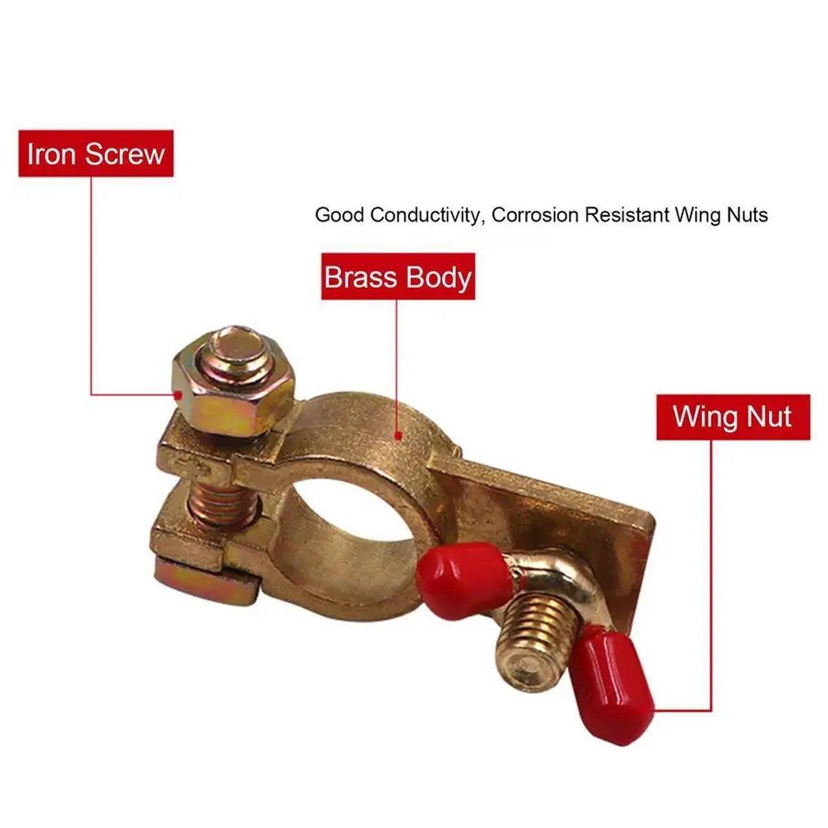 Automotive Repair & Speciality Tools: 2pcs Car Battery Clamp Connector Heavy Duty Cable Battery Head Terminal Kit