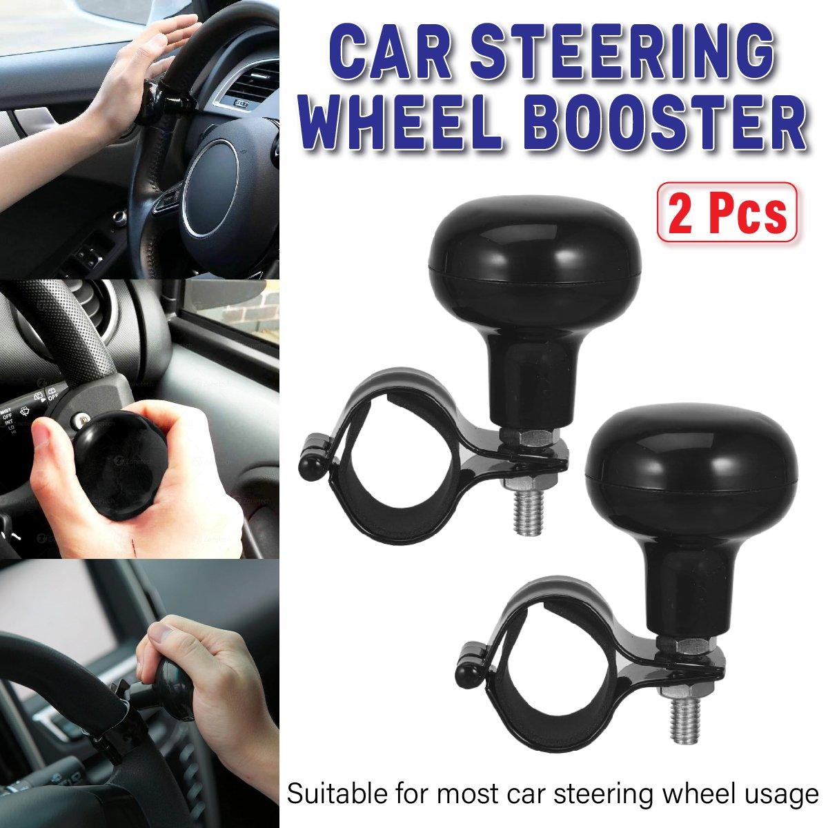 Automotive Parts: 2PCS Car Steering Wheel Booster Auxiliary Ball One Hand Turn Saver Driving Aid