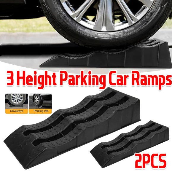 2pcs Plastic Three Step Parking Tire Pads for Cars Recreational Vehicles RV
