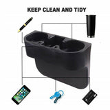Automotive Decor: Multifunctional Car Console Gap Cup Holder for Bottles Snacks and Small Items