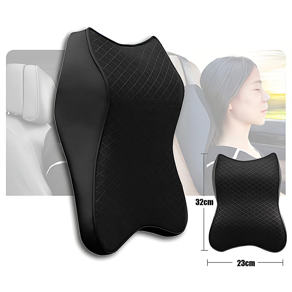 Automotive Parts: Memory Foam Vehicle Headrest Cushion for Neck and Lumbar Support Comfort