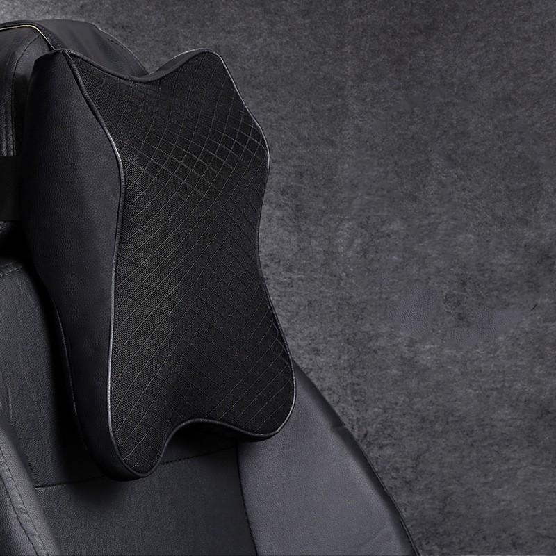 Automotive Parts: Memory Foam Vehicle Headrest Cushion for Neck and Lumbar Support Comfort