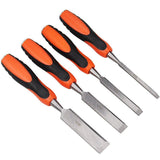 Hand Tools: 4PCS Woodworking Chisel Set Manual Carving Tools for Wood Craft DIY Projects