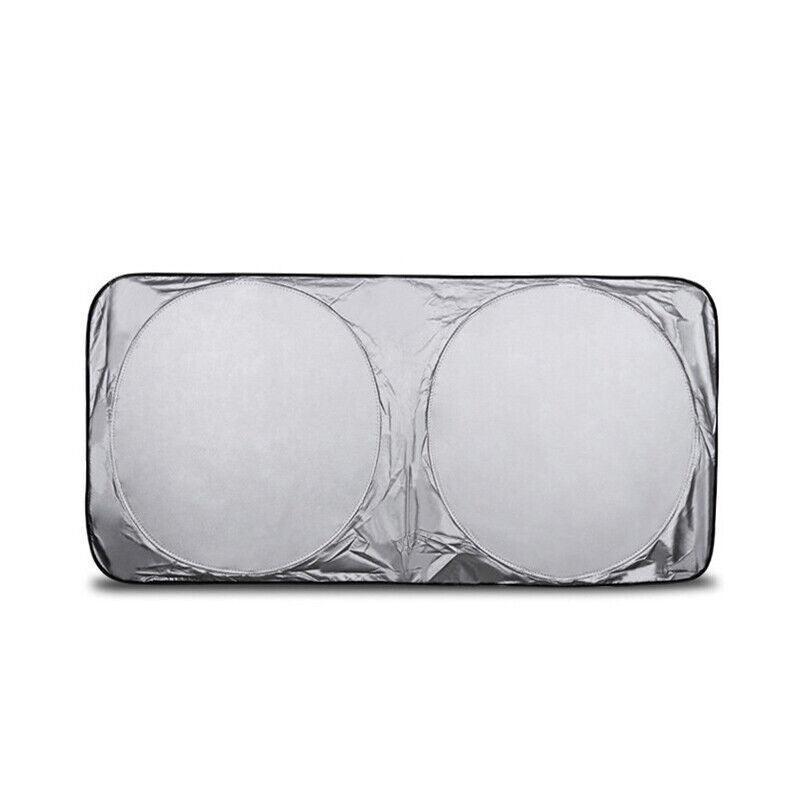 Automotive Decor: Car Windshield Sunshade Foldable 150×70cm UV Block Front Visor for SUV Van