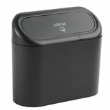 Automotive Decor: Mini Car Trash Bin with Lid Multifunction Rubbish Can for Vehicle Office Desktop Use