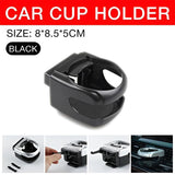 Automotive Decor: Car Cup Holder Air Vent Drink Mount Black Clip-On Can Bottle Holder for Vehicle Black