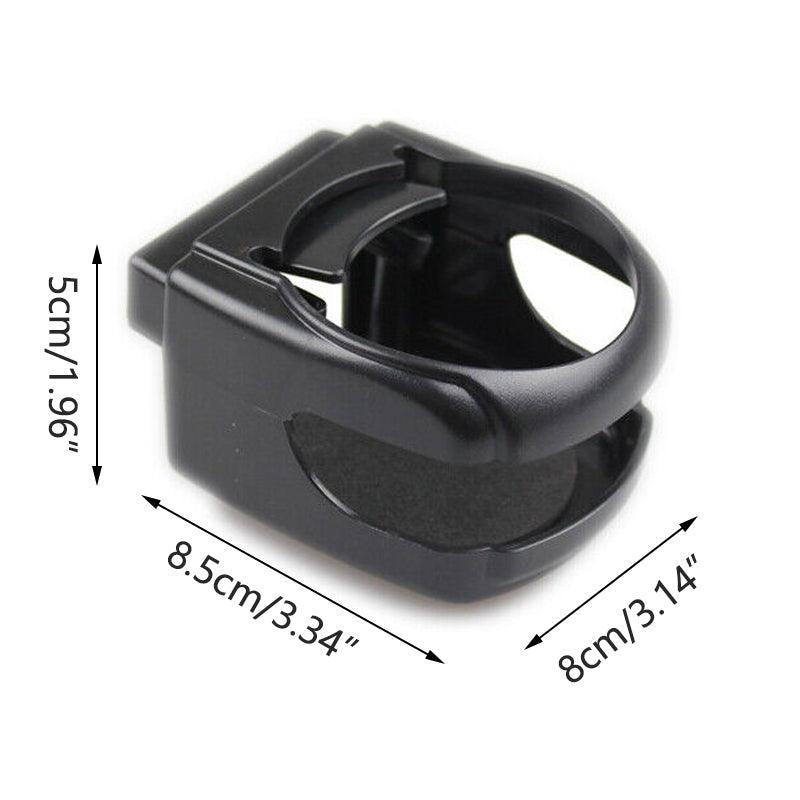 Automotive Decor: Car Cup Holder Air Vent Drink Mount Black Clip-On Can Bottle Holder for Vehicle Black