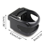 Automotive Decor: Car Cup Holder Air Vent Drink Mount Black Clip-On Can Bottle Holder for Vehicle Black