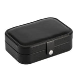 Jewellery Making Kits: Black Travel Portable Jewelry Box Minimalist Jewelry Organizer Storage Case