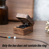 Storage Boxes: Wooden Ring Jewellery Box High Storage Box with Three Compartments for Rings