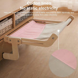 Cat Furniture: Window Hanging Cat Hammock Solid Wood Sun Bed Nest for All Seasons Durable - Grey+Orange