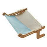 Cat Furniture: Window Hanging Cat Hammock Solid Wood Sun Bed Nest for All Seasons Durable - Grey+Orange