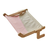 Cat Furniture: Window Hanging Cat Hammock Solid Wood Sun Bed Nest for All Seasons Durable - Grey+Orange