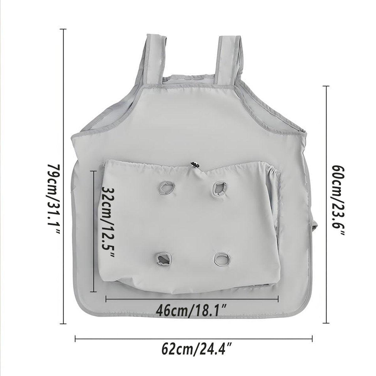Reptile & Amphibian Habitats: Cat Carrying Apron Non Stick Hair Kangaroo Pouch Pet Grooming Suit Portable