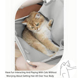 Reptile & Amphibian Habitats: Cat Carrying Apron Non Stick Hair Kangaroo Pouch Pet Grooming Suit Portable