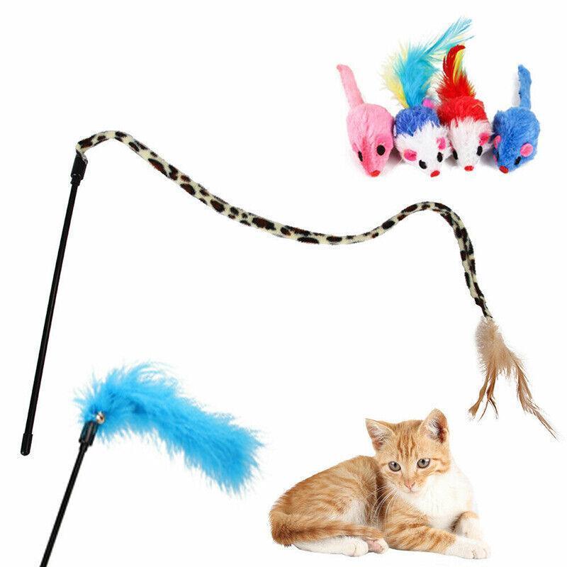 Cat Toys: 33PCS Cat Toy Set with Tunnel Balls Mice and Interactive Teaser Wands
