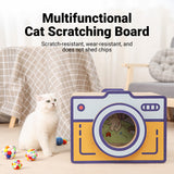 Cat Scratchers: Cat Scratcher Bed Retro Camera Design Corrugated Cardboard Cat Nest Pet House