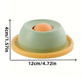 Cat Scratchers: Cat Lick Toys Slow Food Tray Tease Interactive Cat Toy for Eating and Fun - Yellow