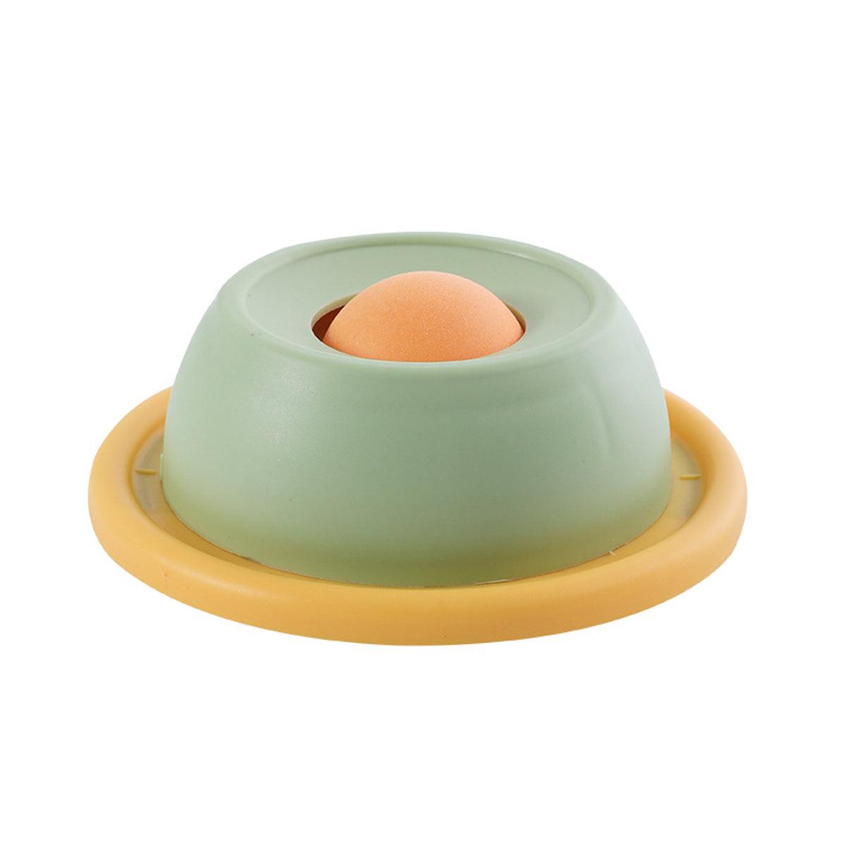 Cat Scratchers: Cat Lick Toys Slow Food Tray Tease Interactive Cat Toy for Eating and Fun - Yellow